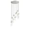 Z-Lite Alton Chandelier, 11-Light, 24 In.W x 14.25 In.H, Brushed Nickel/Clear+Frosted 824P-11R-BN - alternate 1